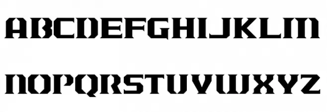 J-LOG Cameron Edge Small Caps 字体 小写