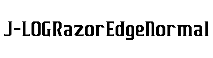 J-LOG Razor Edge Normal  免费字体下载