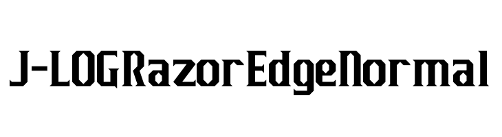J-LOG Razor Edge Normal  नि: शुल्क फ़ॉन्ट्स डाउनलोड