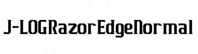 J-LOG Razor Edge Normal  baixar fontes gratis