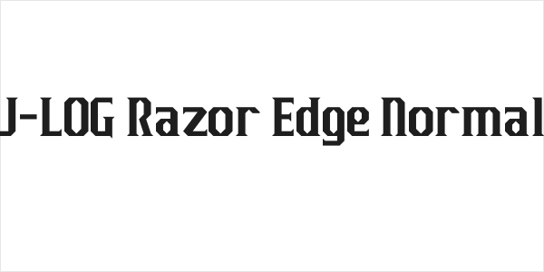 J-LOG Razor Edge Normal Logo