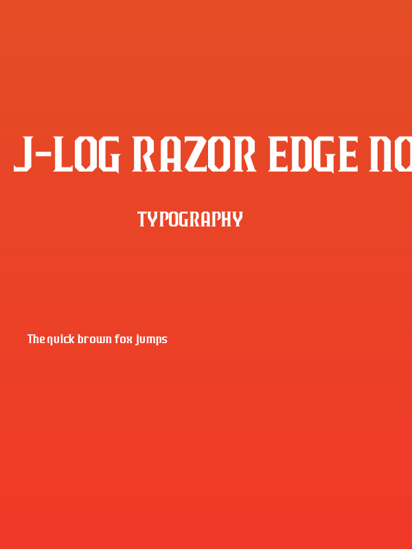 J-LOG Razor Edge Normal Poster