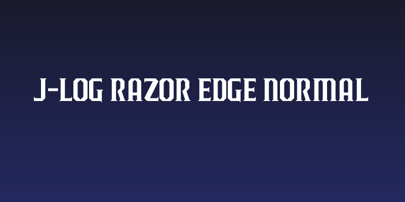 J-LOG Razor Edge Normal Social Header