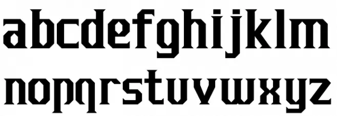 J-LOG Razor Edge Normal 字体 小写
