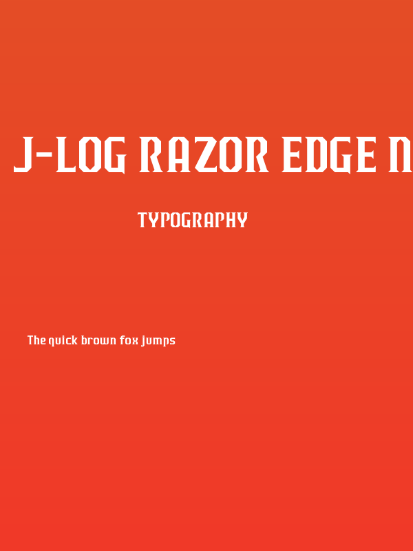 J-LOG Razor Edge Normal Poster