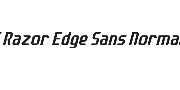 J-LOG Razor Edge Sans Normal Italic Logo