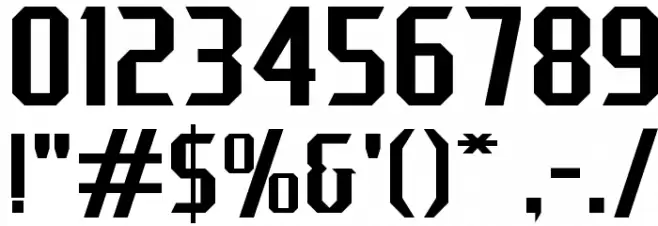 J-LOG Razor Edge Sans Normal フォント その他の文字