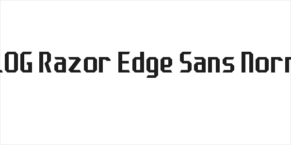 J-LOG Razor Edge Sans Normal Logo