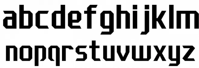 J-LOG Razor Edge Sans Normal フォント 小文字