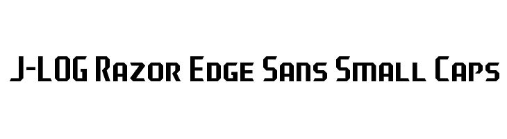 J-LOG Razor Edge Sans Small Caps Font