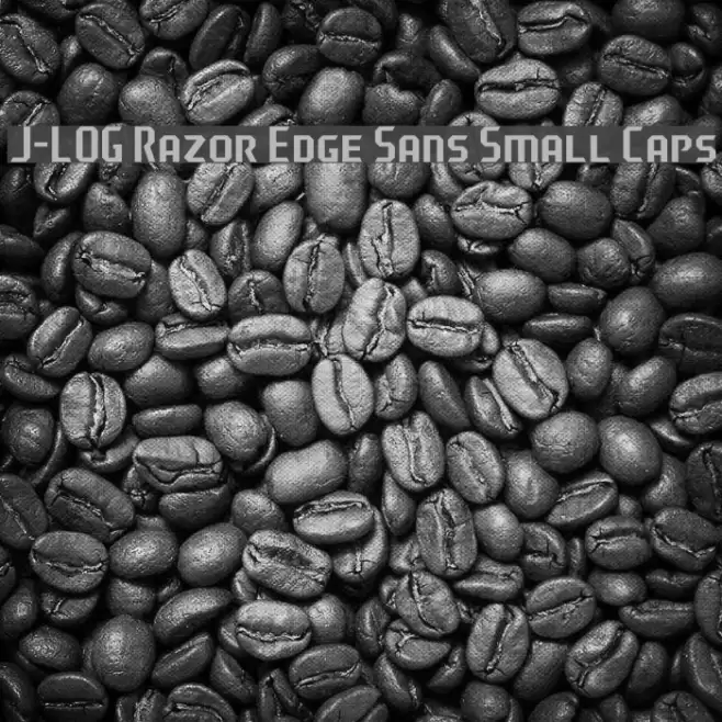 J-LOG Razor Edge Sans Small Caps 字体 examples
