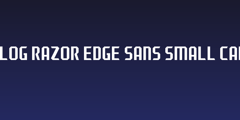 J-LOG Razor Edge Sans Small Caps Social Header