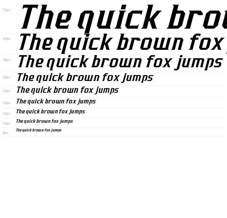 J-LOG Razor Edge Serif Normal Italic Waterfall