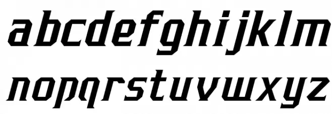 J-LOG Razor Edge Serif Normal Italic フォント 小文字