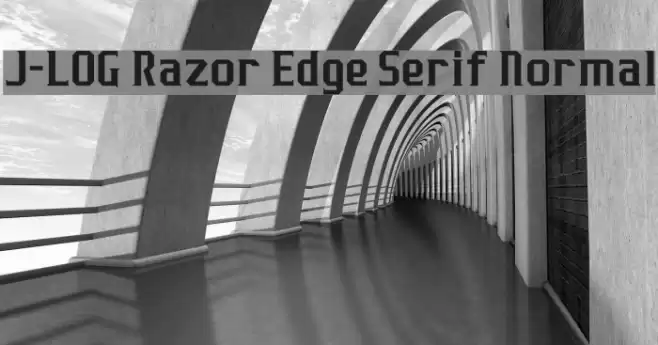 J-LOG Razor Edge Serif Normal フォント examples
