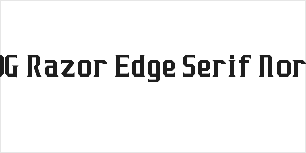 J-LOG Razor Edge Serif Normal Logo