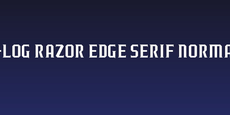J-LOG Razor Edge Serif Normal Social Header