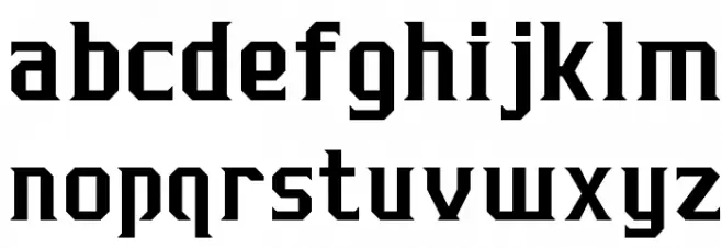 J-LOG Razor Edge Serif Normal フォント 小文字