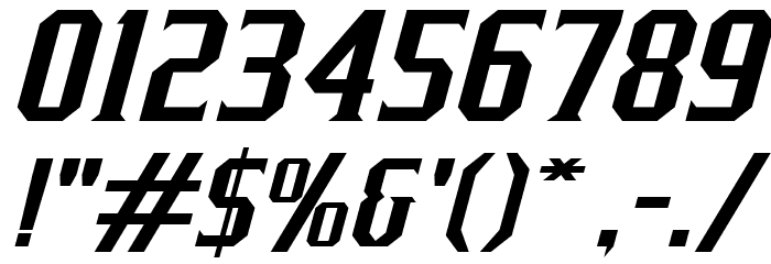 J-LOG Razor Edge Serif Small Caps Italic Font OTHER CHARS