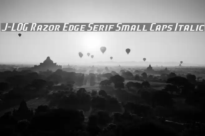J-LOG Razor Edge Serif Small Caps Italic フォント examples