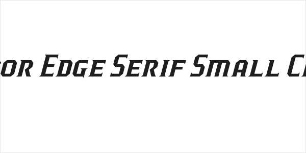 J-LOG Razor Edge Serif Small Caps Italic Logo