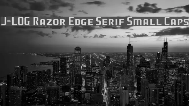 J-LOG Razor Edge Serif Small Caps Font examples