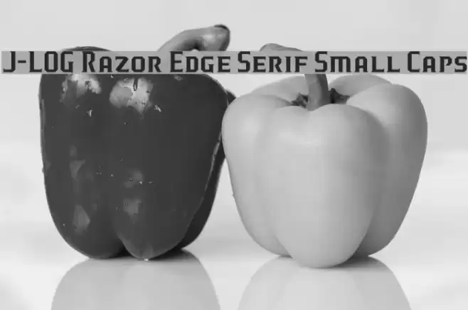 J-LOG Razor Edge Serif Small Caps Font examples
