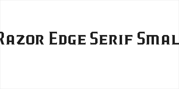 J-LOG Razor Edge Serif Small Caps Logo