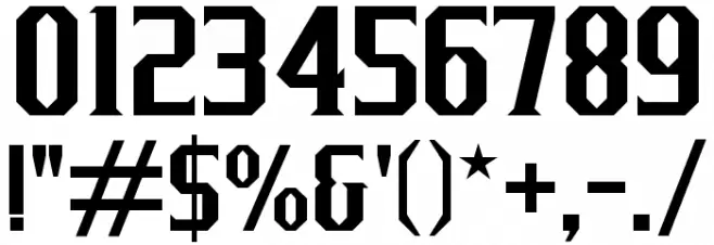 J-LOG Razor Edge Small Caps Font OTHER CHARS