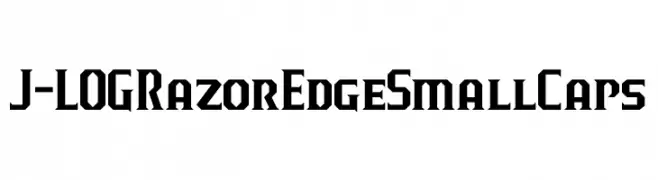 J-LOG Razor Edge Small Caps  免费字体下载