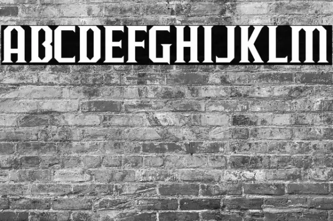 J-LOG Razor Edge Small Caps Font examples