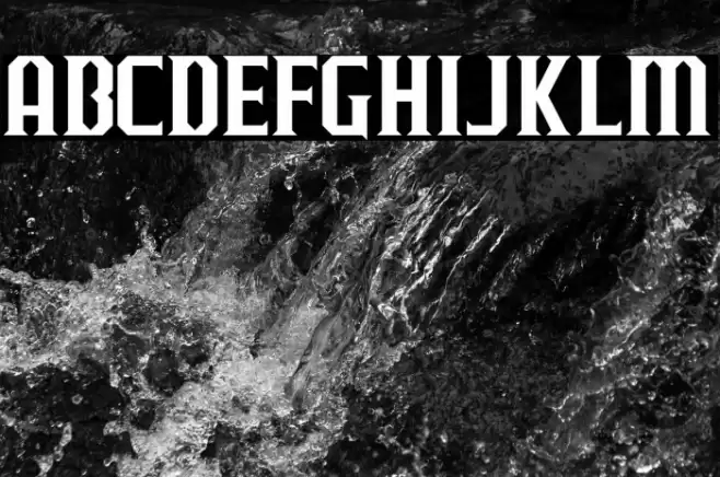 J-LOG Razor Edge Small Caps Font examples