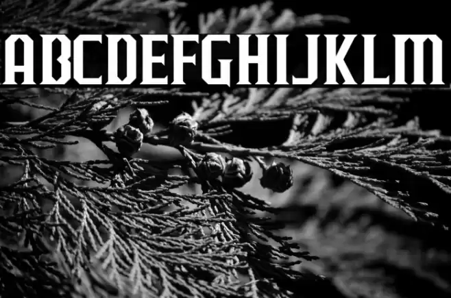 J-LOG Razor Edge Small Caps Font examples