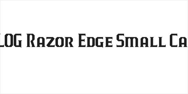 J-LOG Razor Edge Small Caps Logo