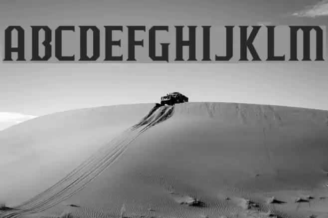 J-LOG Razor Edge Small Caps Font examples