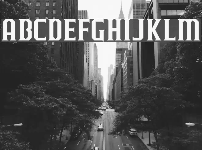 J-LOG Razor Edge Small Caps Font examples