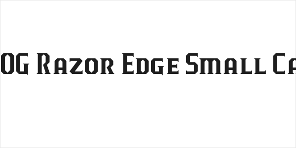 J-LOG Razor Edge Small Caps Logo