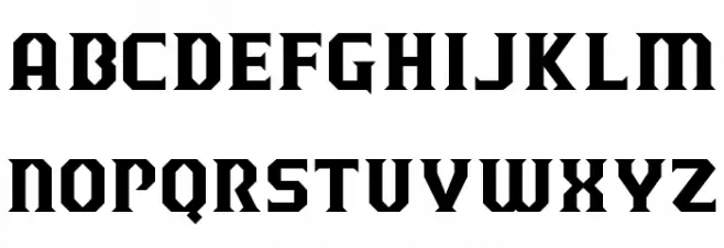 J-LOG Razor Edge Small Caps Schriftart Kleinbuchstaben