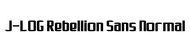 J-LOG Rebellion Sans Normal Font