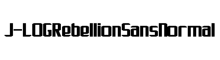 J-LOG Rebellion Sans Normal Шрифта