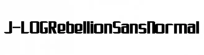 J-LOG Rebellion Sans Normal  لخطوط تنزيل