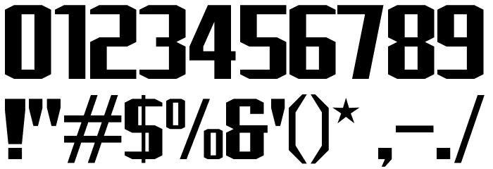 J-LOG Rebellion Sans Normal Font OTHER CHARS