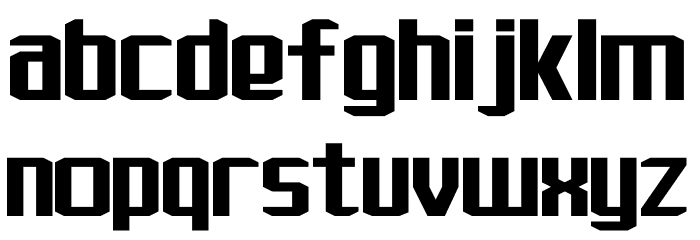 J-LOG Rebellion Sans Normal Font LOWERCASE