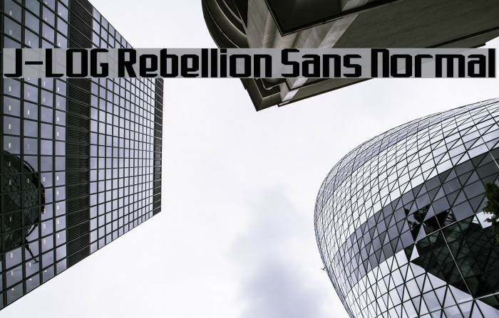 J-LOG Rebellion Sans Normal Font examples