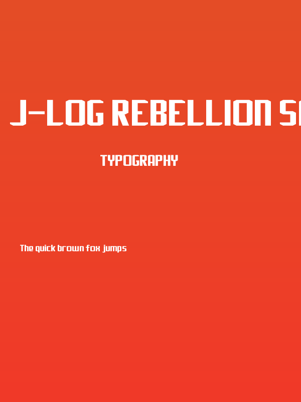 J-LOG Rebellion Sans Normal Poster