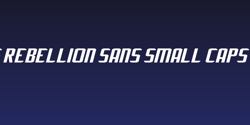 J-LOG Rebellion Sans Small Caps Italic Social Header