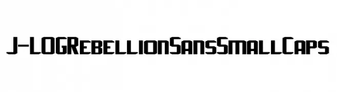 J-LOG Rebellion Sans Small Caps  免费字体下载