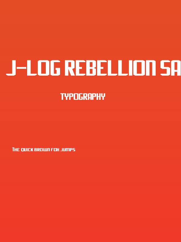 J-LOG Rebellion Sans Small Caps Poster