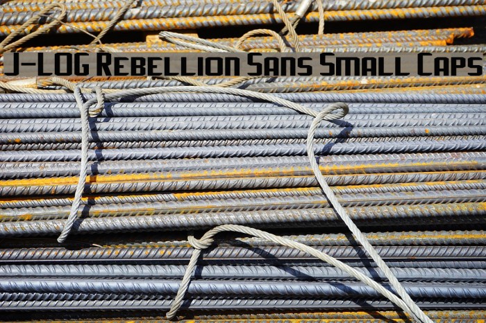 J-LOG Rebellion Sans Small Caps フォント examples