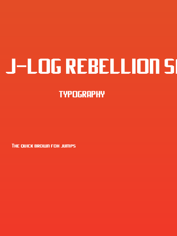 J-LOG Rebellion Sans Small Caps Poster